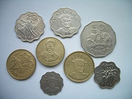 Münzen aus dem Swasiland