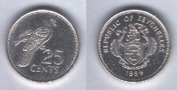 Seychelles 25 cents