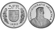 Fünffranken Münze